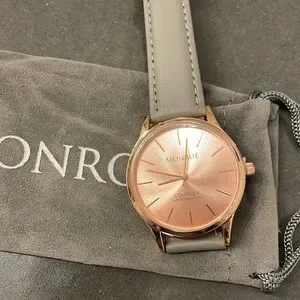 Monroé Solérose Charcoal Leather Women’s Watch Monroe & Main | Accessories | Solrose Charcoal Leather  main image 4